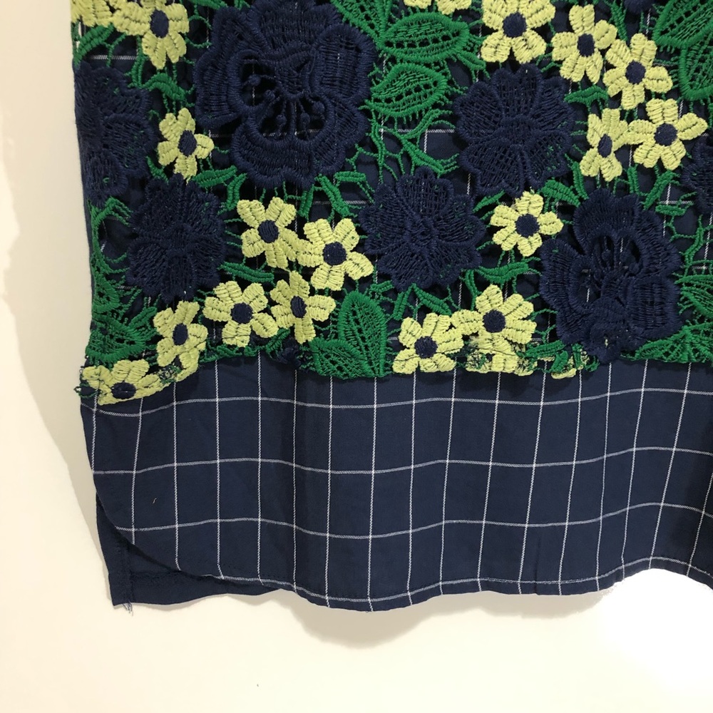 5 for $20 NWOT Zara Crochet Windowpane Lace Over Top - Picture 4 of 8